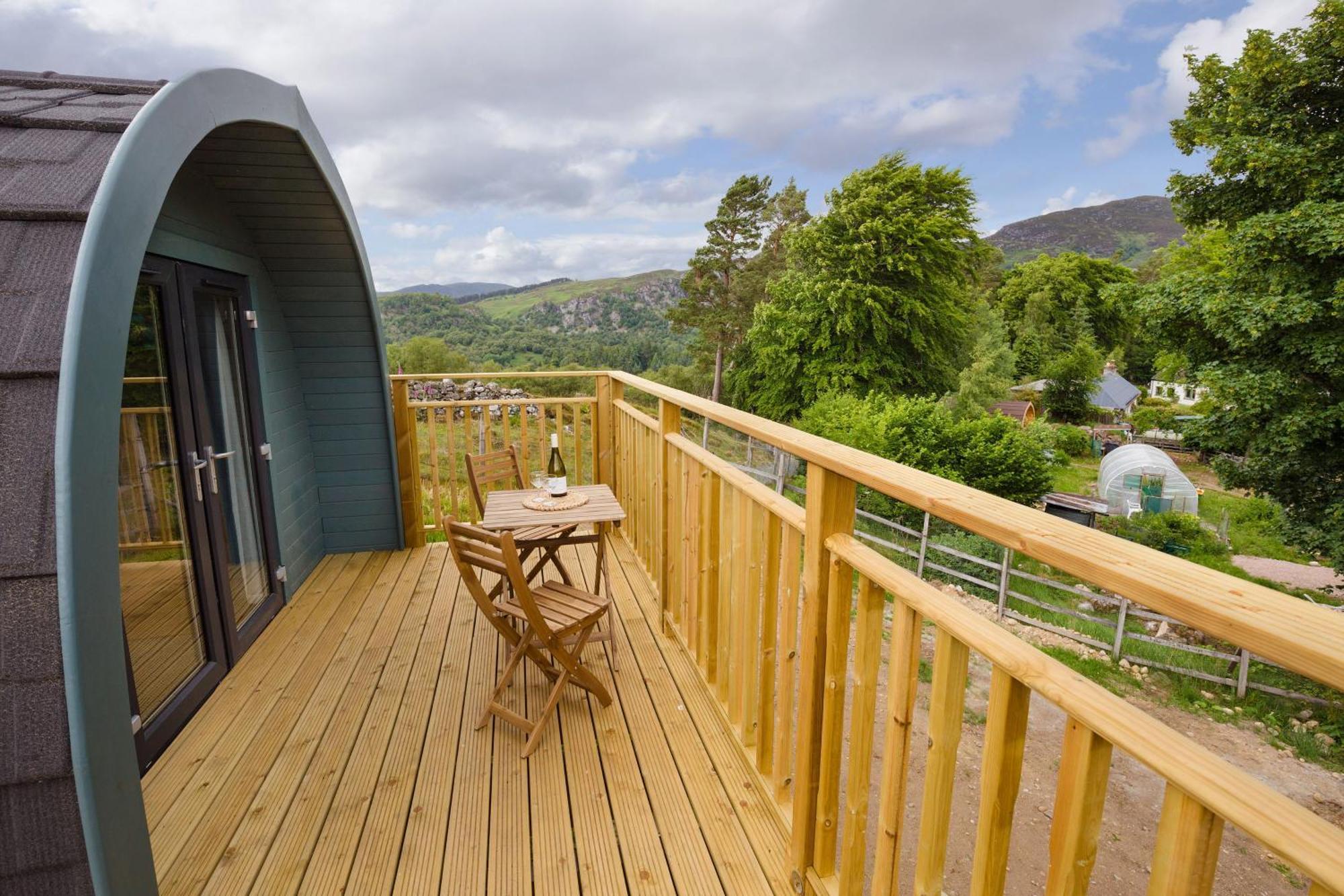 Spectacular Mountain View Ecopod Newtonmore Exterior foto